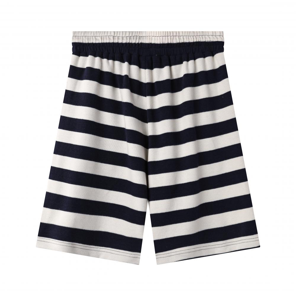 Color Woven Striped Shorts 37631 # Pants