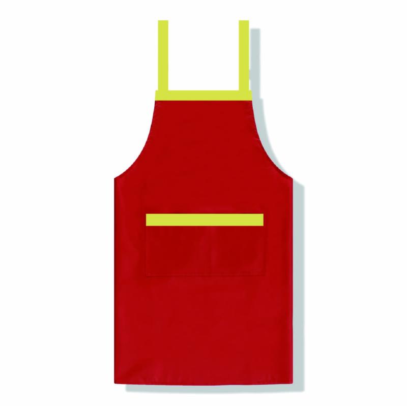 W02 Waterproof Color Blocked Apron Sleeveless Apron