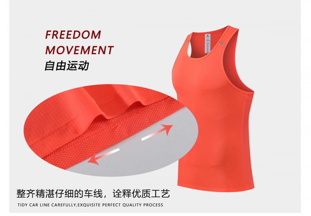 R355 # Sports Running Casual Vest T-shirt Sleeveless Round Neck