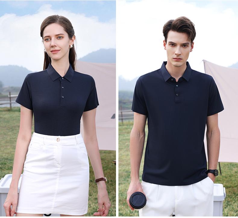 57713 # Casual Business Polo Shirt Polo Short Sleeve Collar