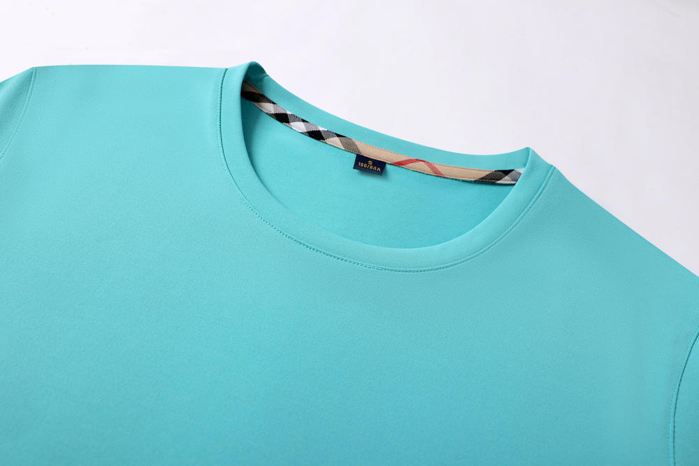 CX002 Plain Round Neck T-shirt Short Sleeved Round Neck