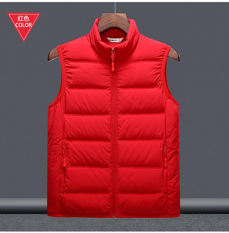 F6806 Couple Autumn And Winter Warm Down Vest Single-layer