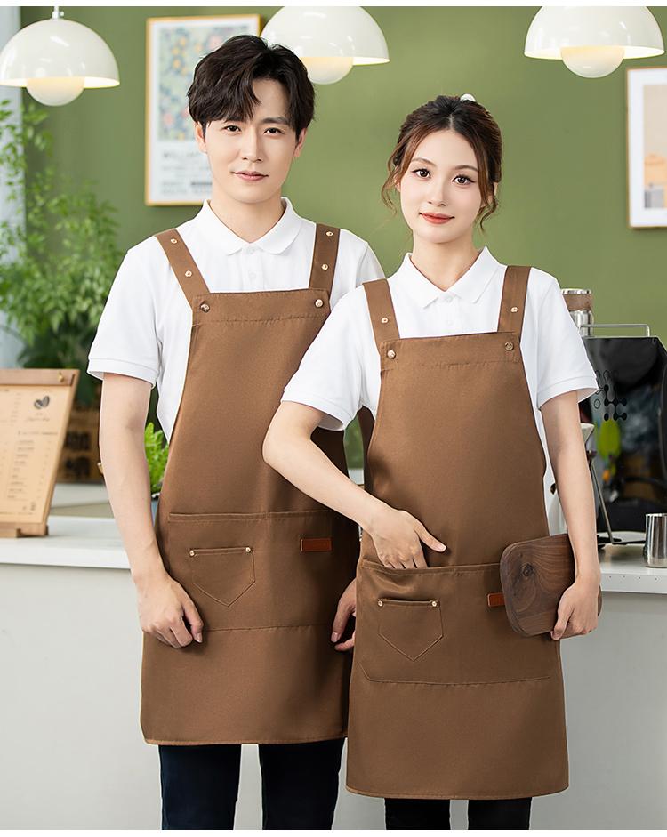 CX2306 Canvas Waterproof Widened Shoulder Strap Adjustable Apron Double Shoulder Buckle