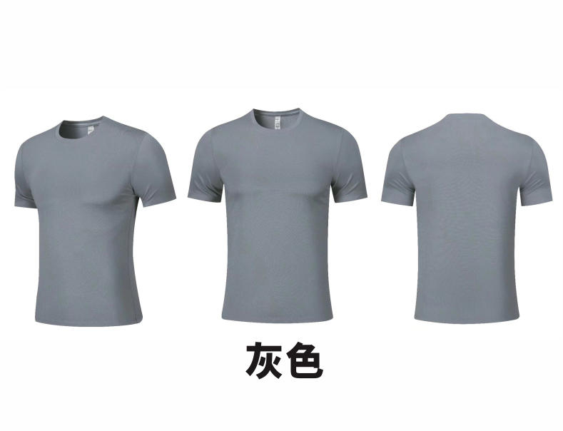 2255 # Casual Running T-shirt Short Sleeved Round Neck