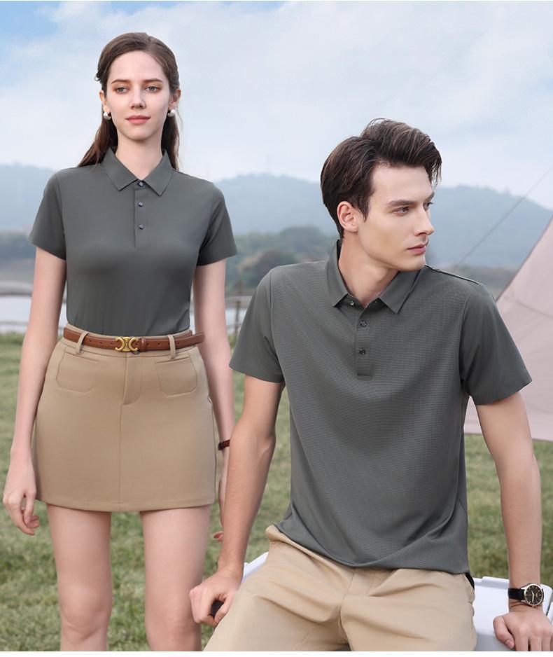 57713 # Casual Business Polo Shirt Polo Short Sleeve Collar