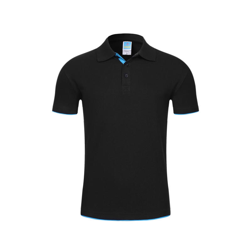 102TBG-A Thick Double Hem Polo Short Sleeve Collar