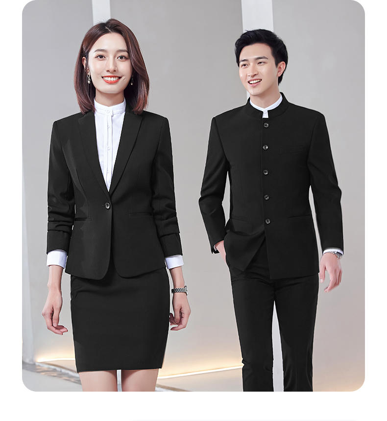 E-4/High End Zhongshan Suit/Imitation Wool Material/Unisex (4 Colors) - Thickened Suit Slim Fit Version