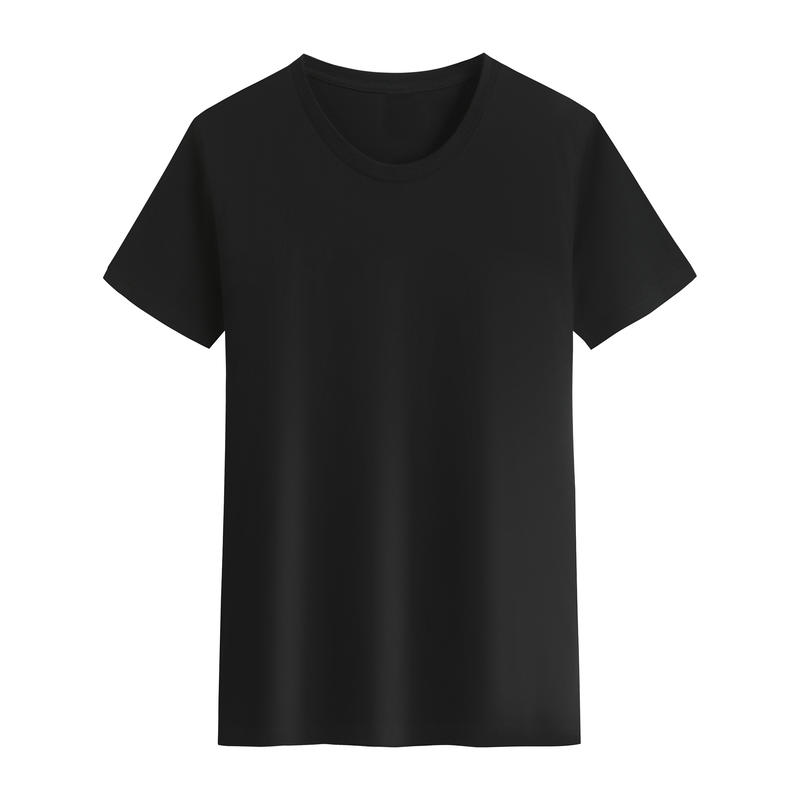 A190CBF Pure Cotton Round Neck T-shirt Short Sleeved Round Neck