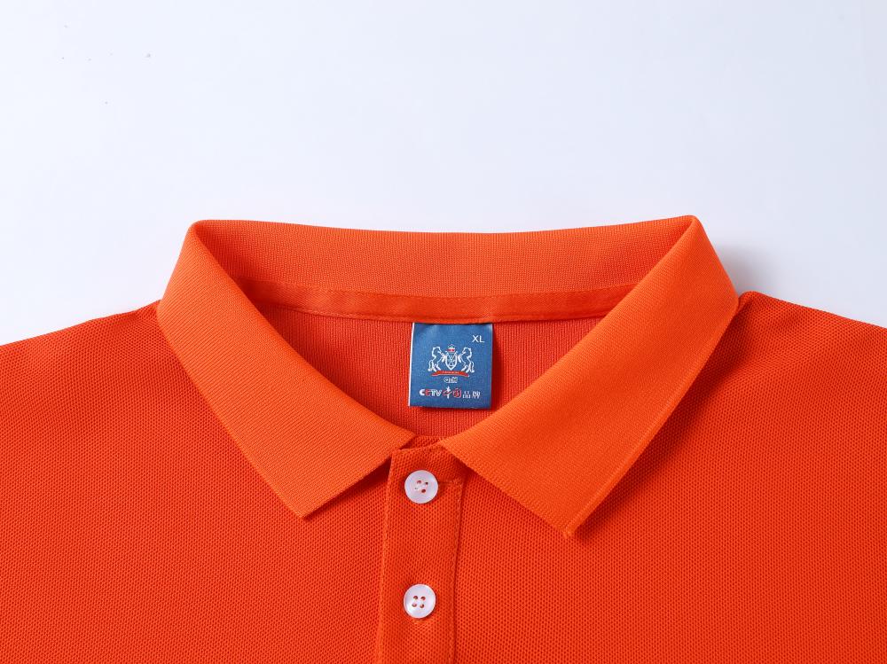 F2011-210g 50% Island Cotton 50% Ice Ion Fiber Solid Color Polo Shirt Polo Short Sleeved Collar