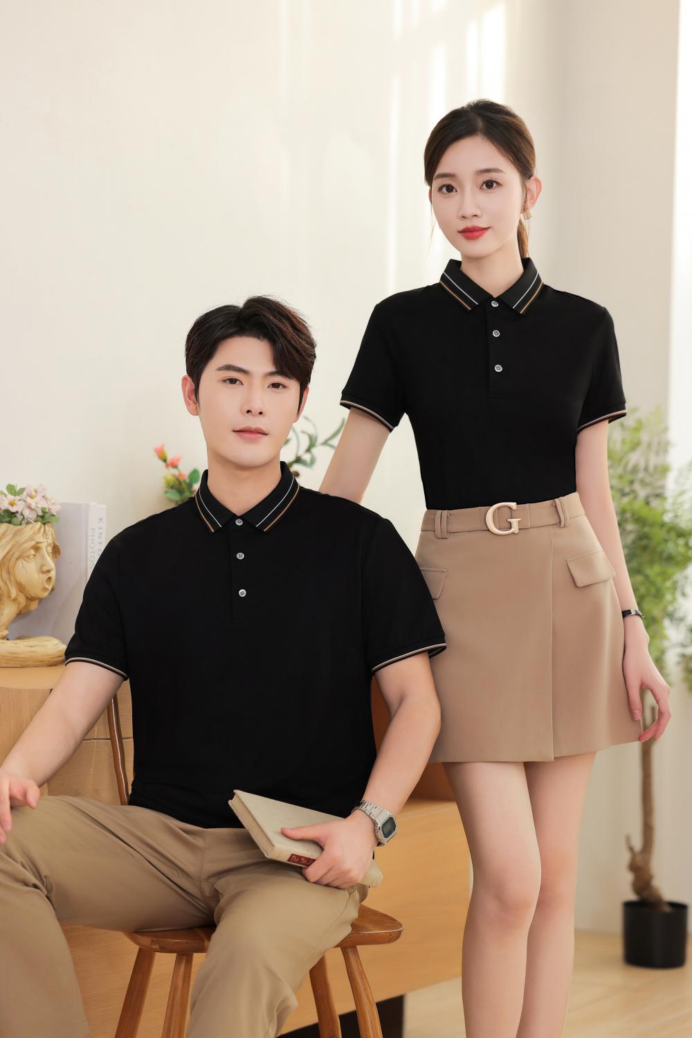 KF8083 # Fashion Polo Shirt Polo Short Sleeve Collar