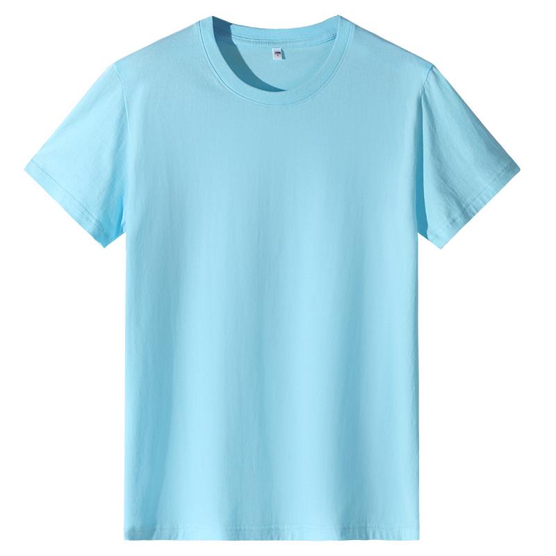 A5011-190g Regular Short Sleeved Round Neck Pure Cotton T-shirt