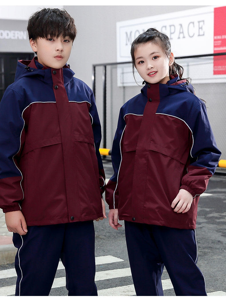 FD16 Three In One Two-piece Detachable Student Uniform (with Adult Size) Submachine Jacket