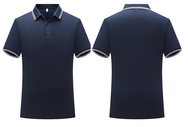 2302 Parallel Bar Lapel Polo Short Sleeved Lapel