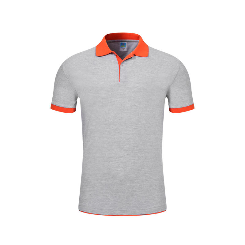 180TBF Contrasting Collar Polo Short Sleeved Lapel