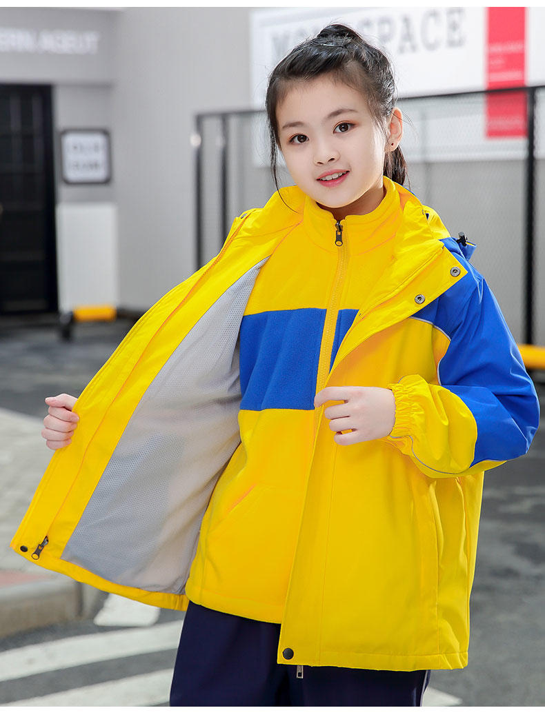 FD16 Three In One Two-piece Detachable Student Uniform (with Adult Size) Submachine Jacket