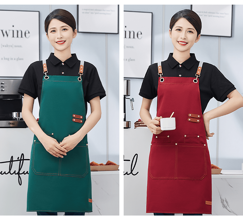 CX A11 # Adjustable Cross Strap Canvas Waterproof Apron H-shaped Cross Strap