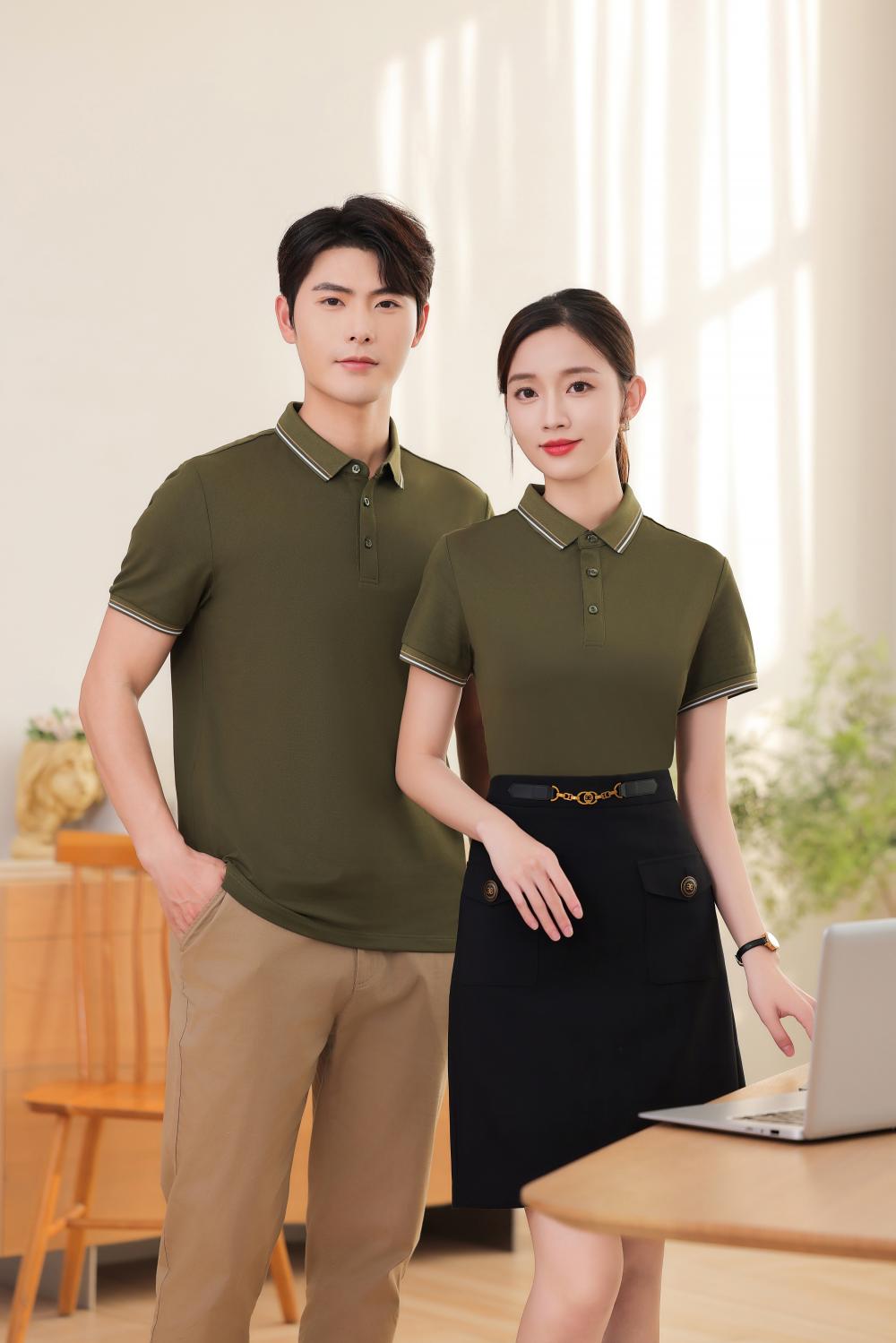 KF2226 # Fashion Polo Shirt Polo Short Sleeve Collar