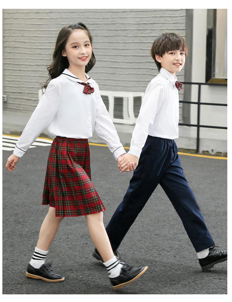 F1074 School Uniform Dress Activity Performance Set