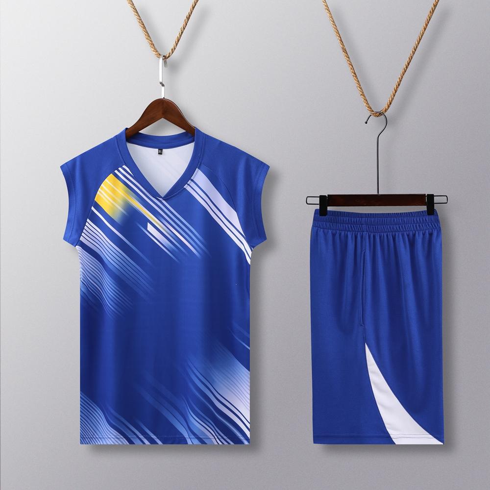 Men 844 # Men's Volleyball Shirt Short Sleeve V-neck