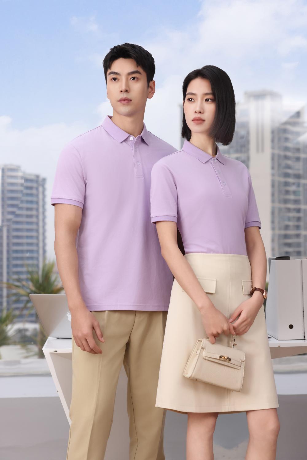 BT6699 Sorona Solid Color Lapel Polo Short Sleeved Lapel