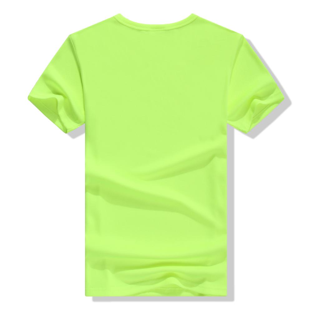 F1091 # Mesh Quick Drying T-shirt Short Sleeve Round Neck