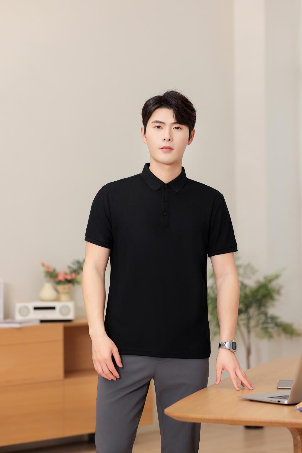 KF8808 # Fashion Polo Shirt Polo Short Sleeve Collar