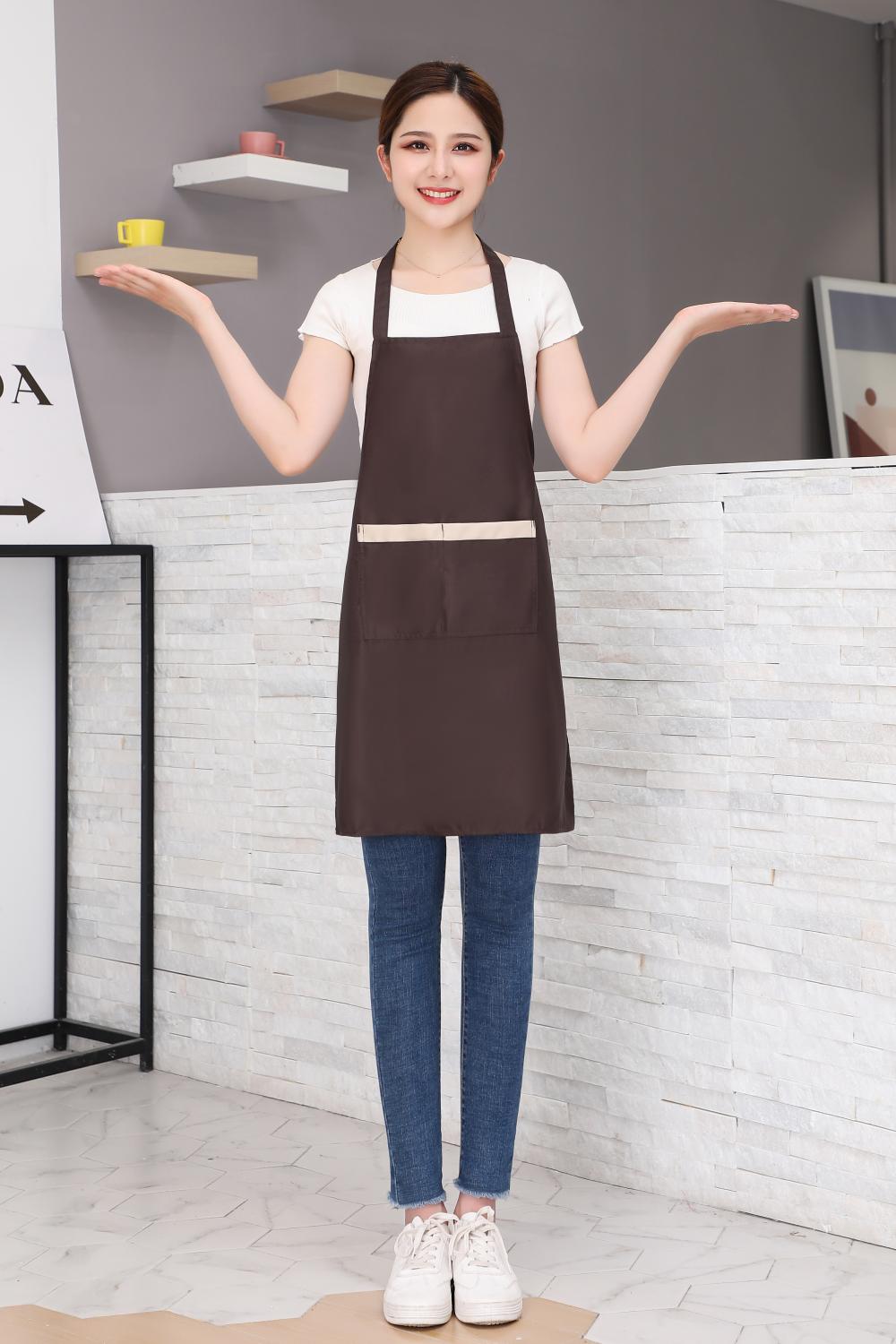 CX058 Neck Hanging Exquisite Imitation Woolen Apron