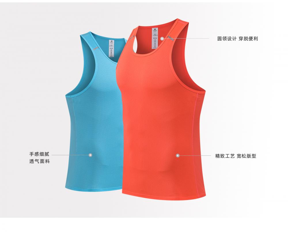 R355 # Sports Running Casual Vest T-shirt Sleeveless Round Neck