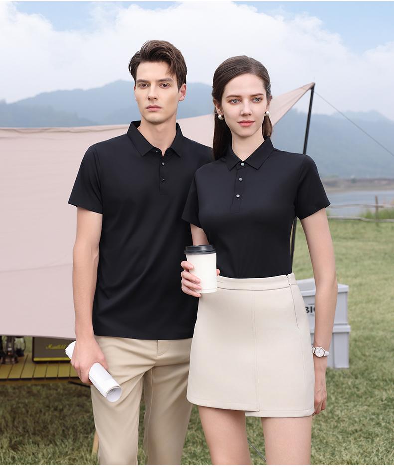 57713 # Casual Business Polo Shirt Polo Short Sleeve Collar