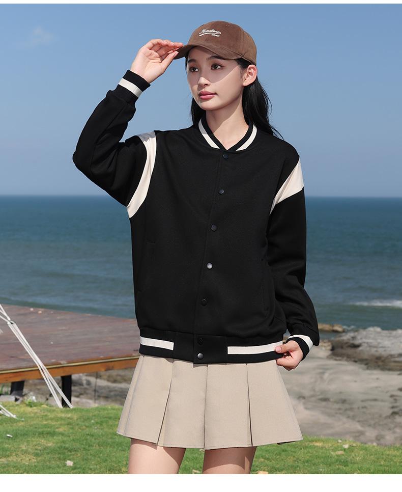 MB07 # China-Chic Cotton Horizontal Bar Baseball Jacket