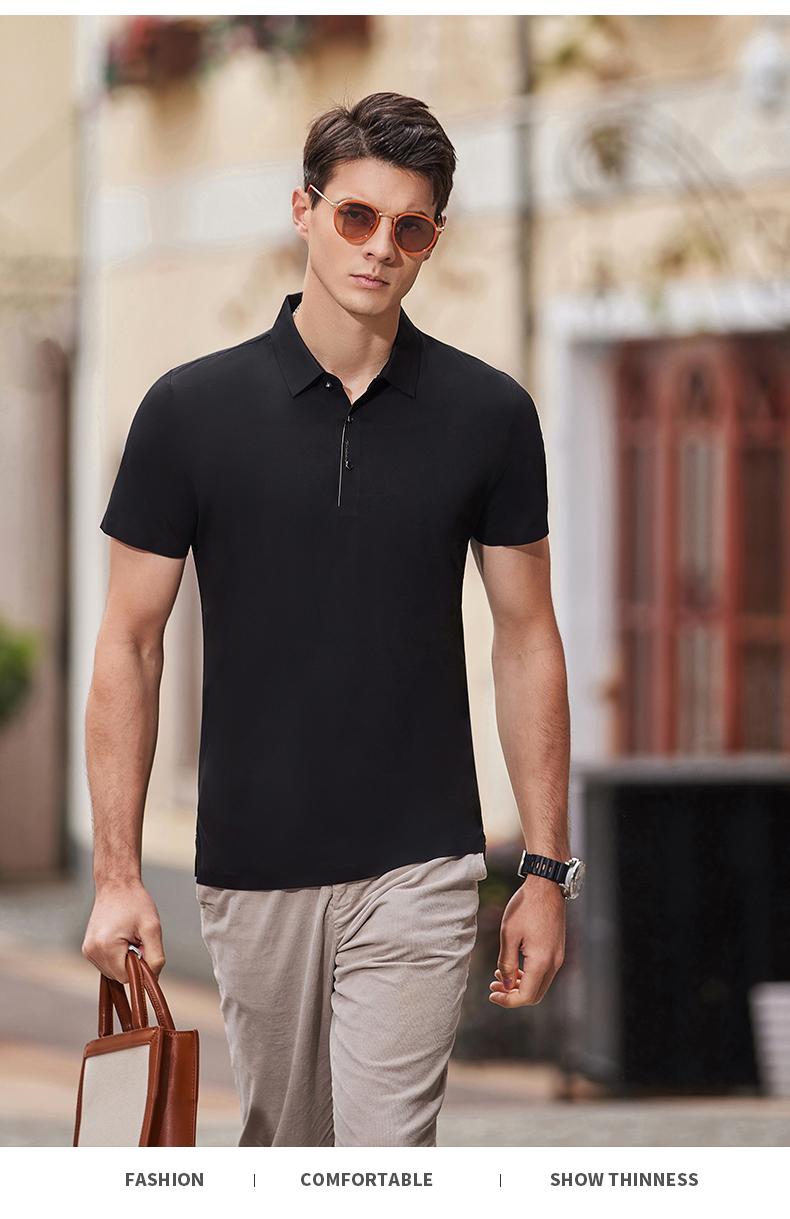 595 # Short Sleeved Collar Polo Shirt Polo