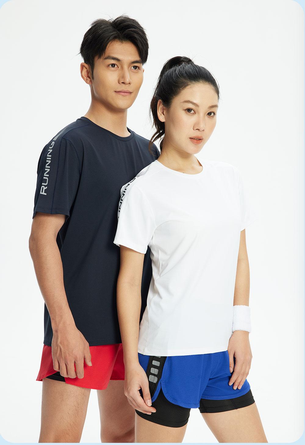 R359 # Sports Running Round Neck T-shirt Short Sleeve Round Neck