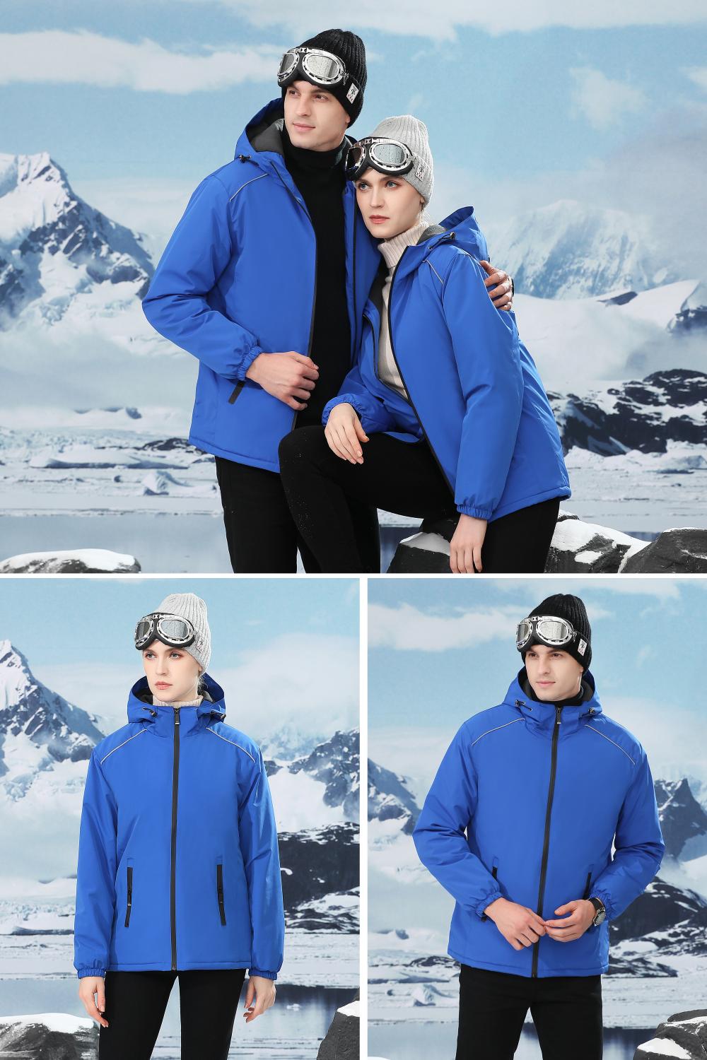 F8808 Single-layer Velvet Thickened Windproof And Waterproof Submachine Jacket With Integrated Thickening