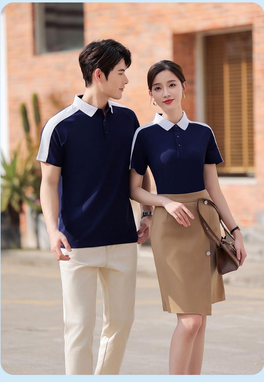 KF9255 # Fashion Polo Shirt Polo Short Sleeve Collar