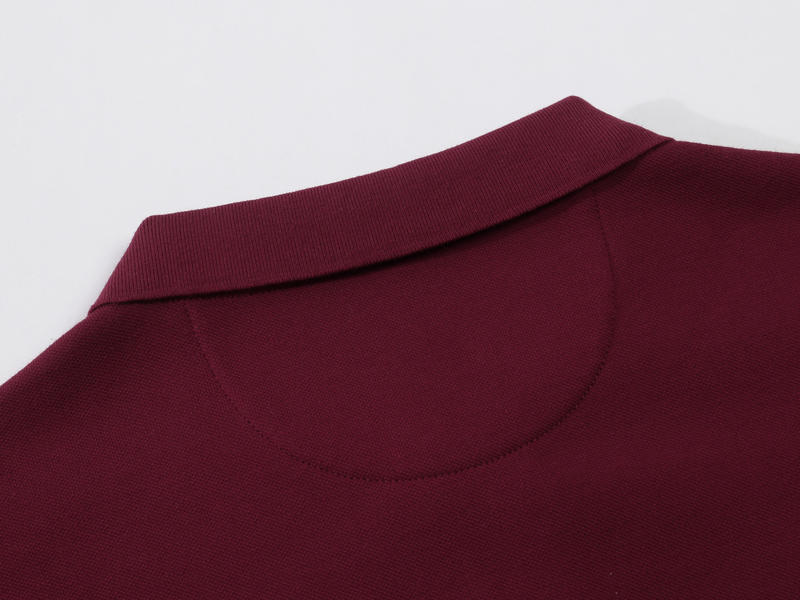 CX 613 # Cotton Super Soft Velvet Long Sleeve Polo