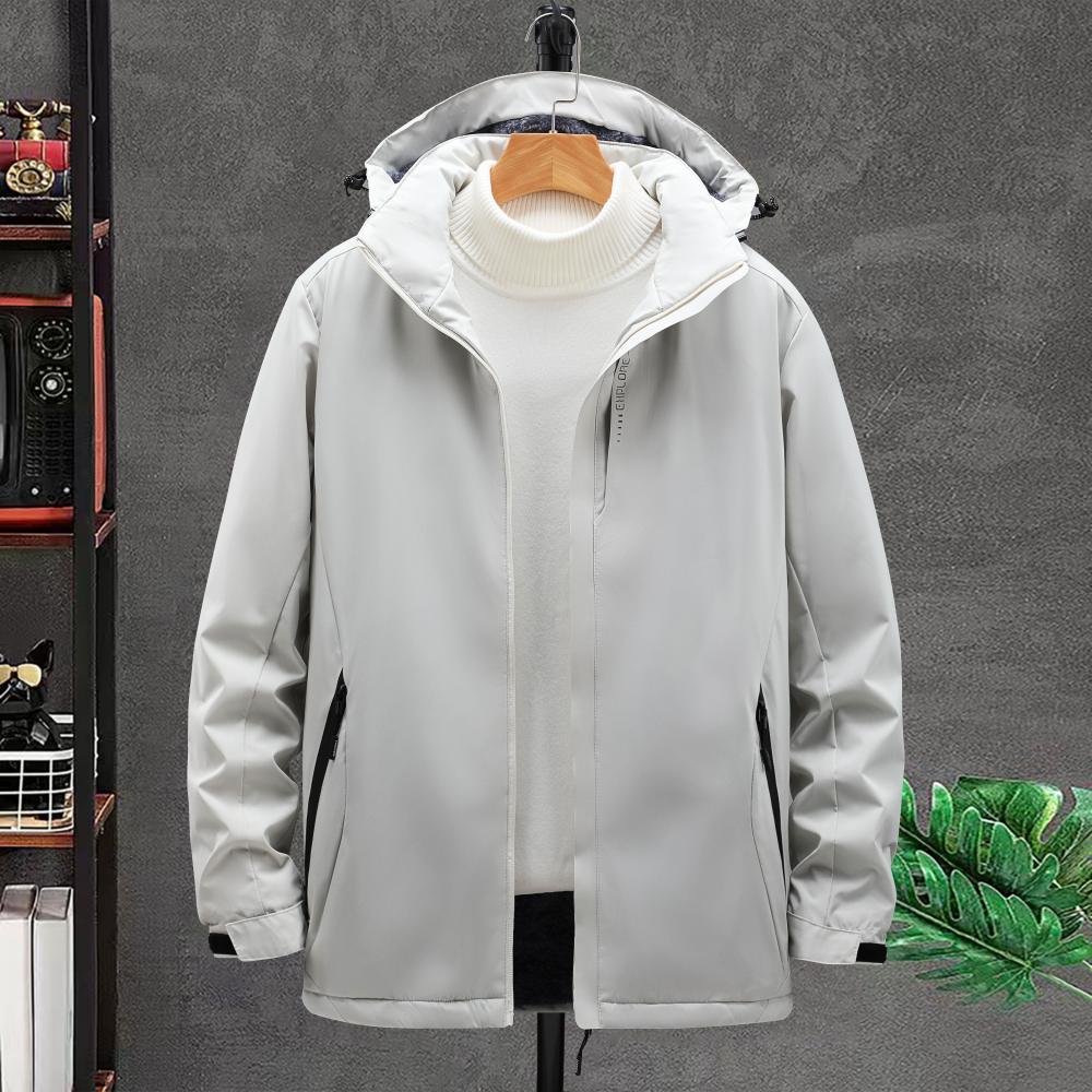 F6626 Velvet - Outdoor Thickened Windproof And Waterproof Skiing And Mountaineering Clothing For Couples, Warm Autumn And Winter Large Cotton Jacket, Stormtrooper Coat, Thick Edition