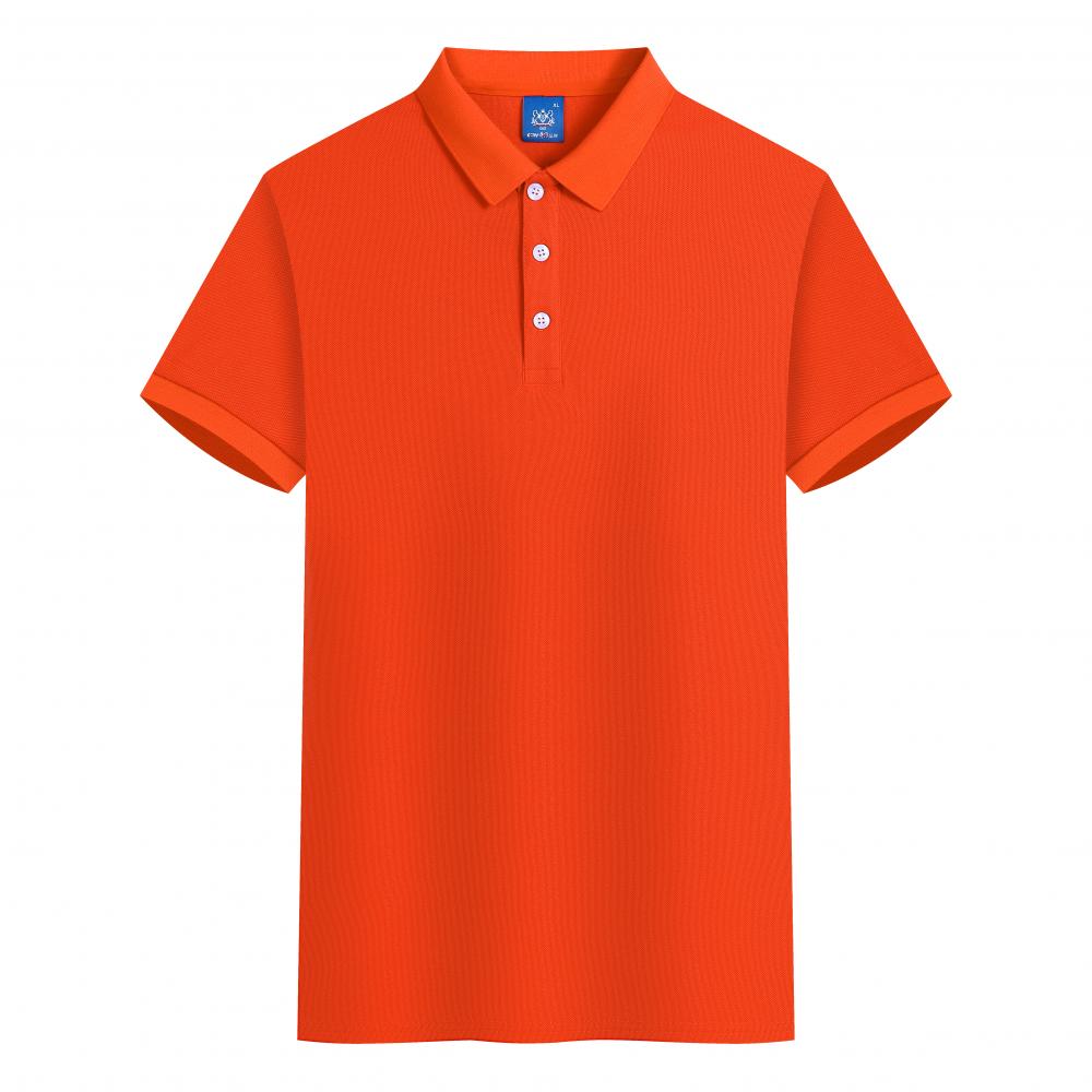 F2011-210g 50% Island Cotton 50% Ice Ion Fiber Solid Color Polo Shirt Polo Short Sleeved Collar