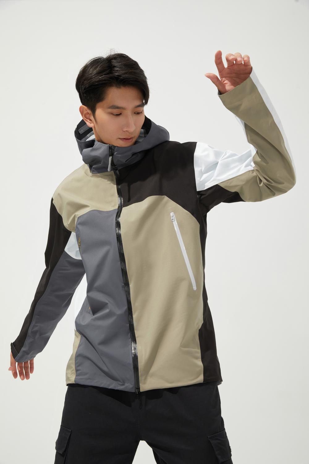 FJ23111 Men's Three Layer Adhesive Jacket Thin Edition