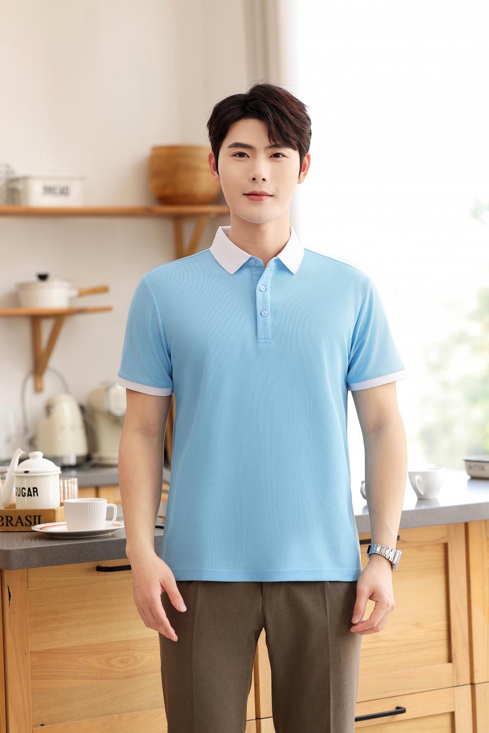 KF8806 # Fashion Polo Shirt Polo Short Sleeve Collar