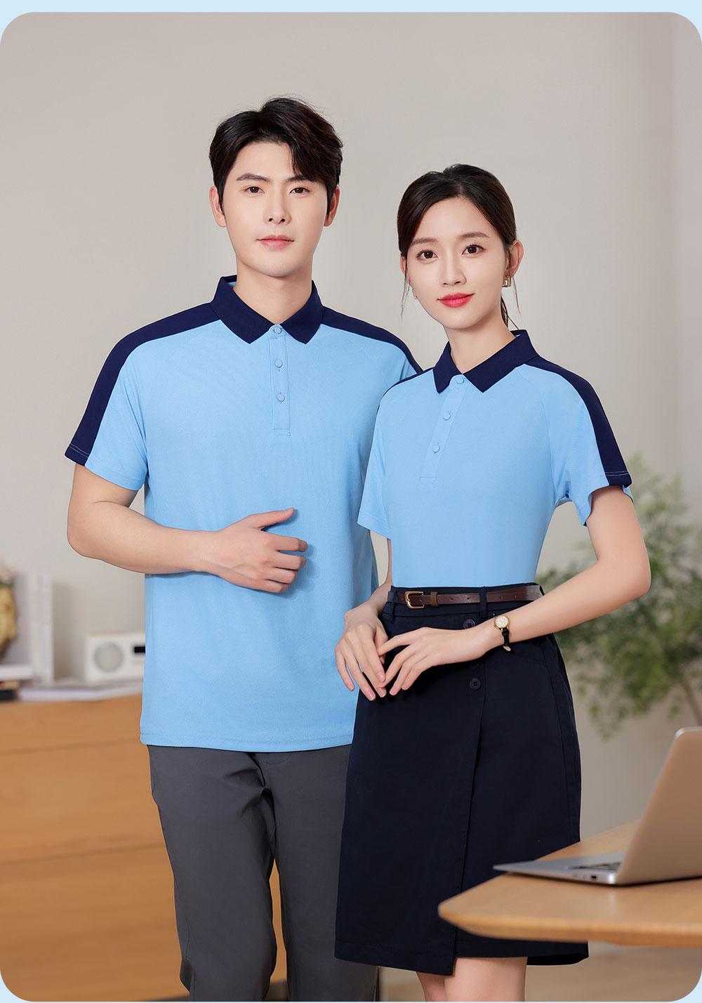 KF9255 # Fashion Polo Shirt Polo Short Sleeve Collar