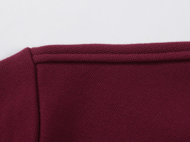 CX 613 # Cotton Super Soft Velvet Long Sleeve Polo