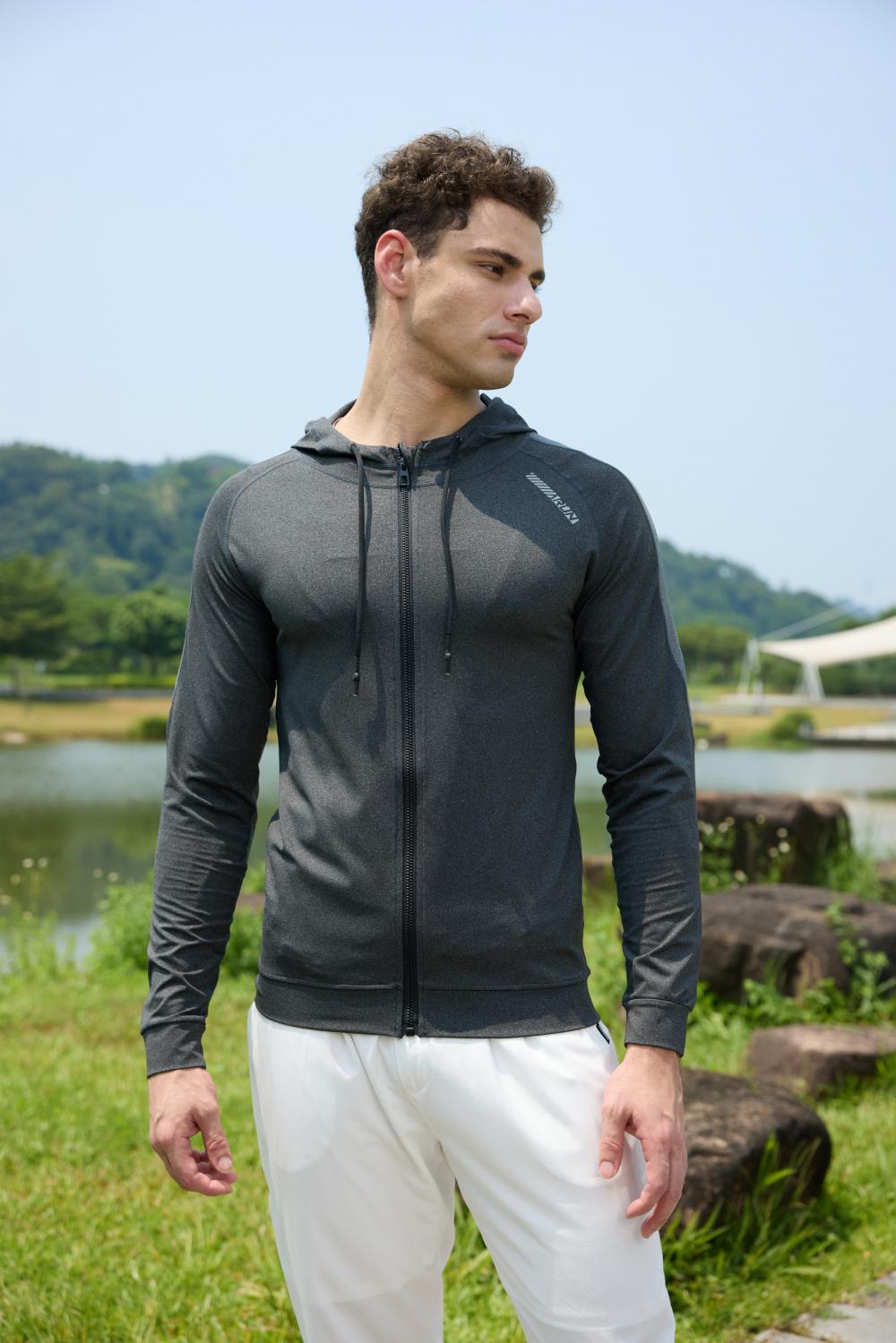 Mens S933 # Men's Running And Fitness Jacket Single Layer