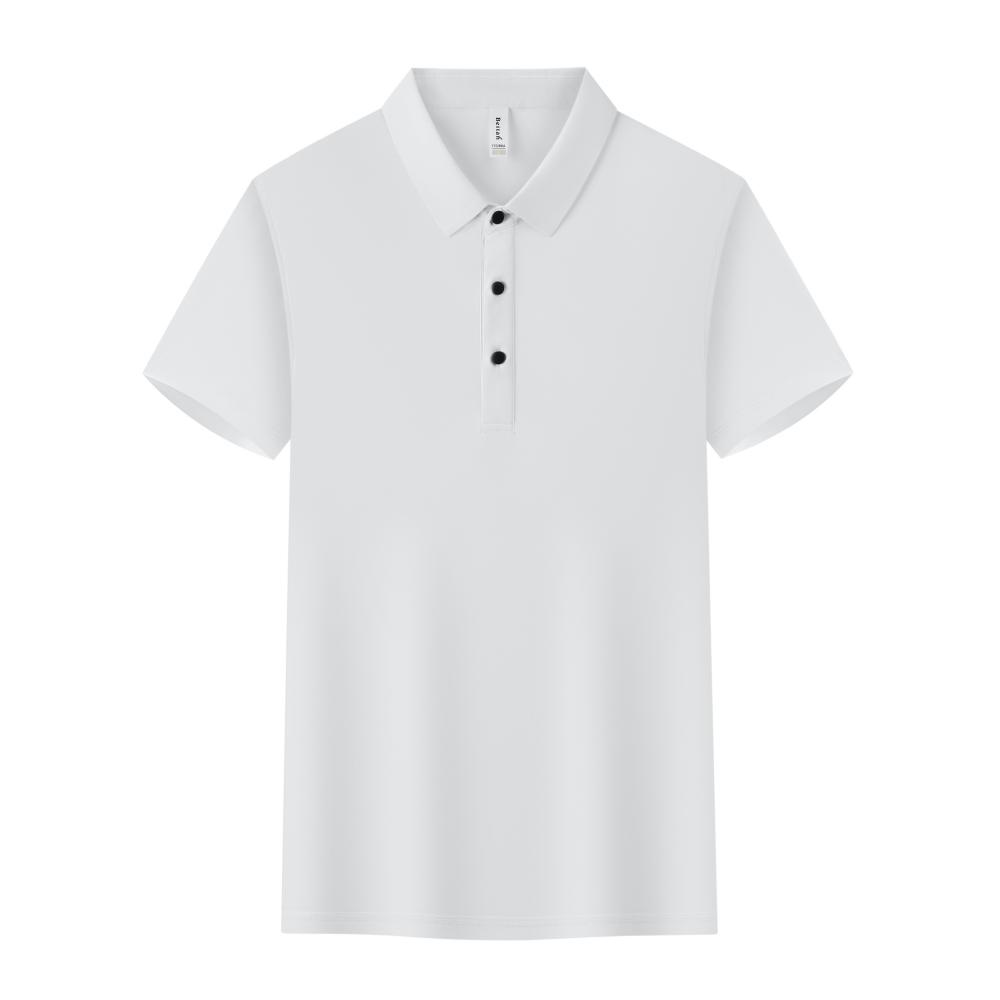 BT6678 High-end Semi Seamless Lapel Polo Short Sleeved Lapel