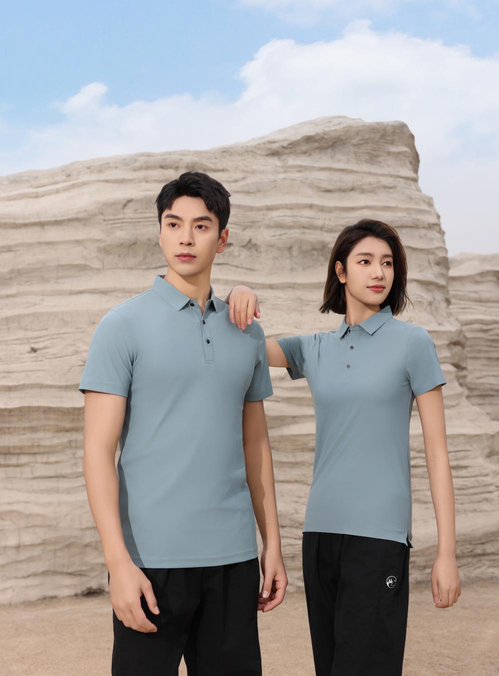 BT6679 High-end Seamless Lapel Polo Short Sleeved Lapel