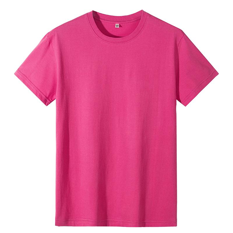 A5011-190g Regular Short Sleeved Round Neck Pure Cotton T-shirt