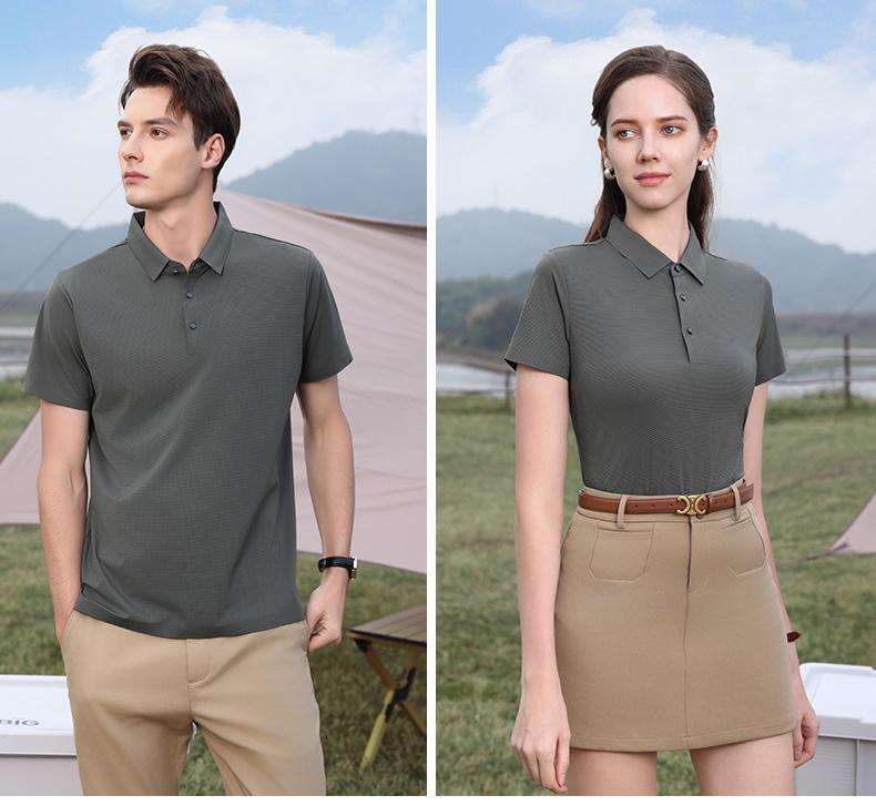 57713 # Casual Business Polo Shirt Polo Short Sleeve Collar