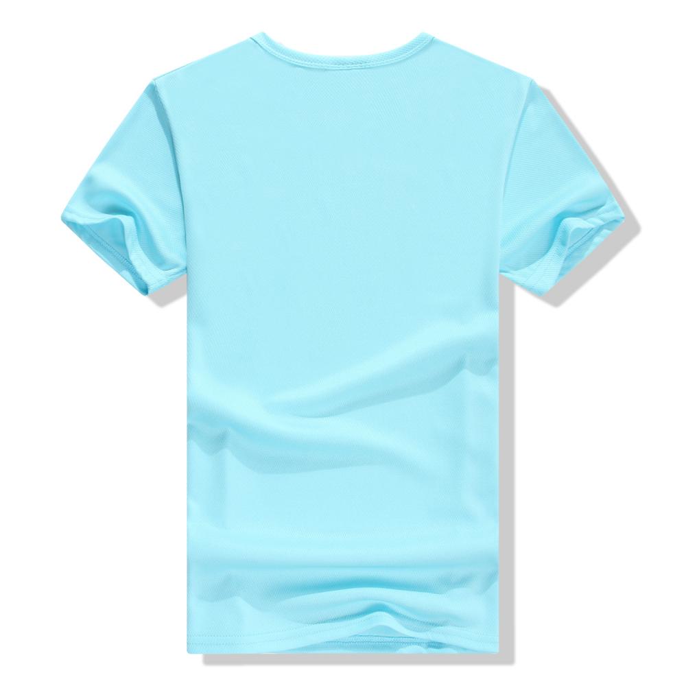 F1091 # Mesh Quick Drying T-shirt Short Sleeve Round Neck