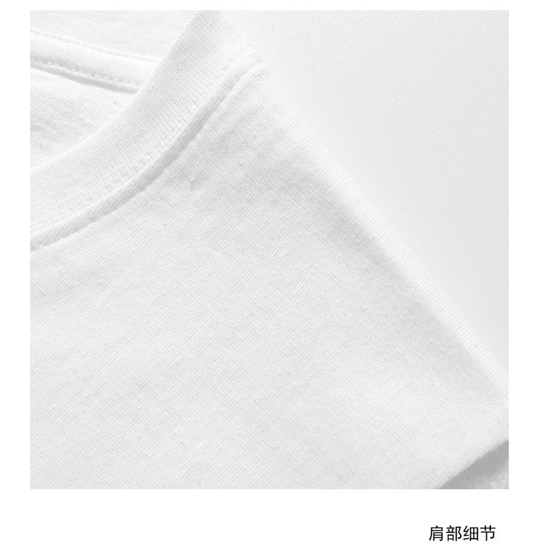 A5005-180g Regular Short Sleeved Round Neck Pure Cotton T-shirt