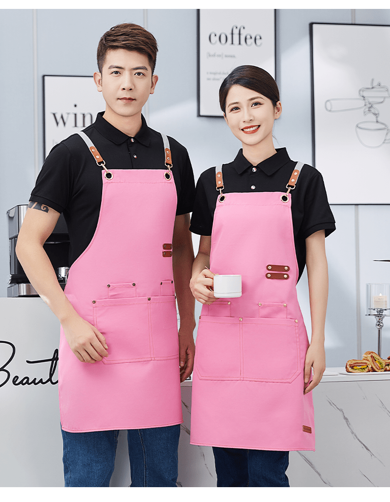 CX A11 # Adjustable Cross Strap Canvas Waterproof Apron H-shaped Cross Strap