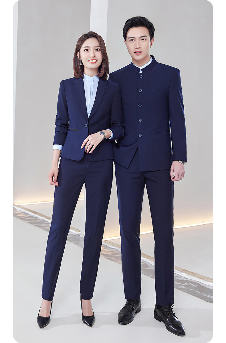 E-4/High End Zhongshan Suit/Imitation Wool Material/Unisex (4 Colors) - Thickened Suit Slim Fit Version